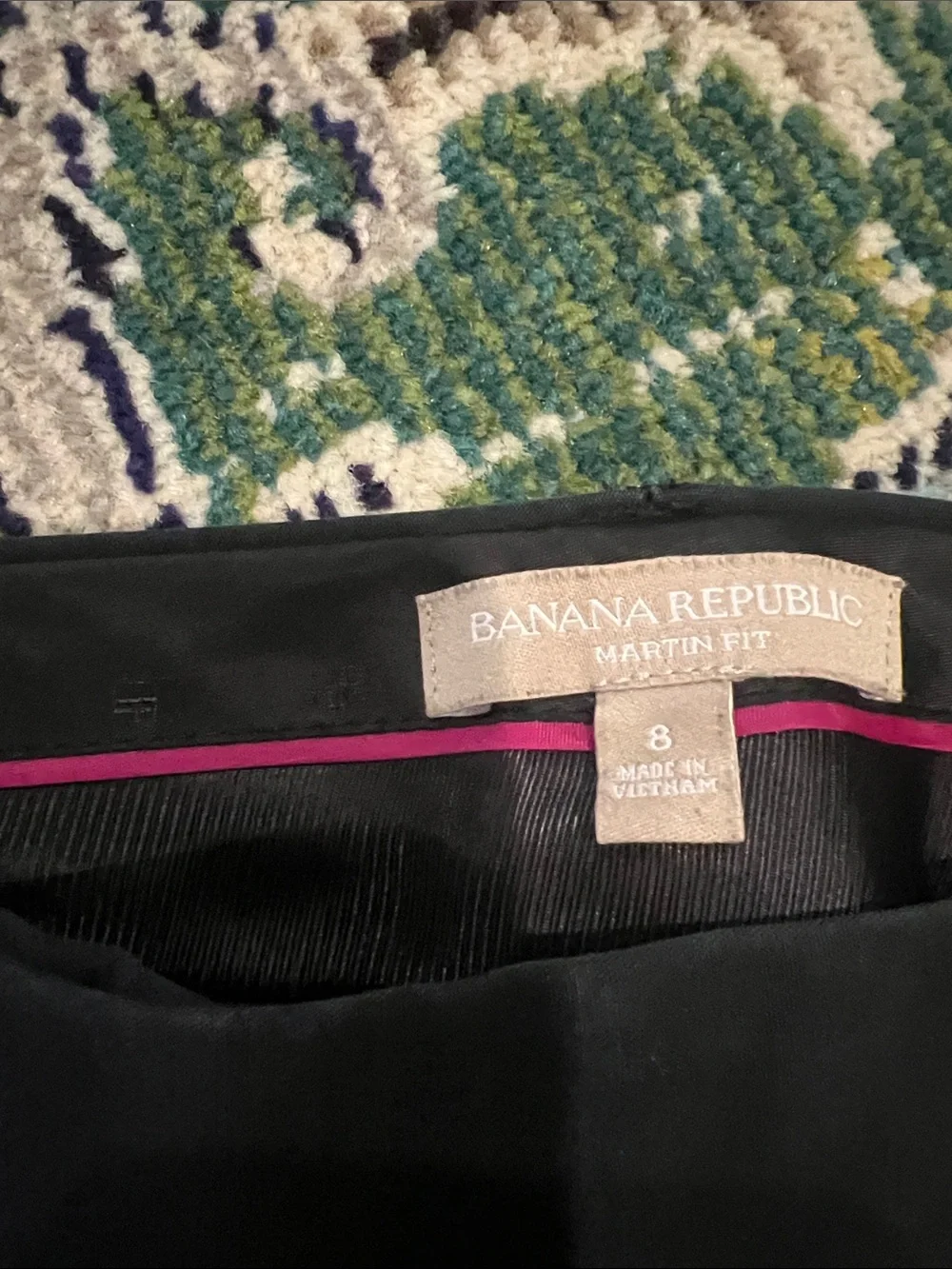 Banana Republic Black Wide-Leg Dress Pants - Picture 2 of 6